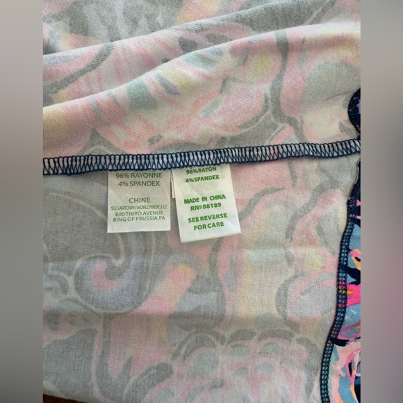 Lilly Pulitzer Parigi Dress SZ S Nauti Navy Boho Bateau - Picture 15 of 15